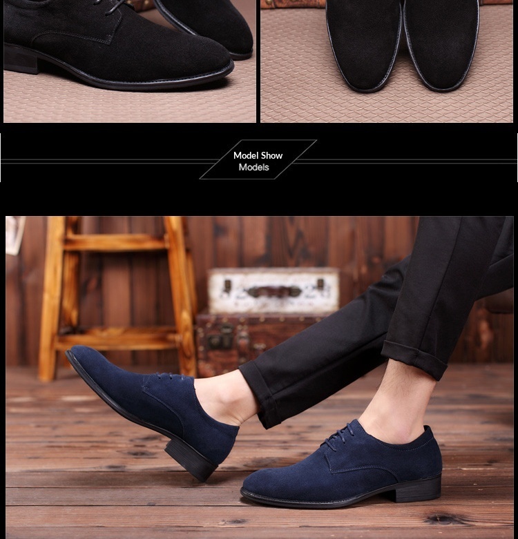 Scarpe casual retrò basse in pelle scamosciata stile britannico da uomo Voyage, di grandi dimensioni, traspiranti e resistenti all'usura_voghion.com