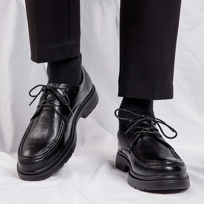 Voyage Herrenschuhe aus echtem Leder mit Absatzverstärkung, britischer Business-Derby-Stil, lässig, für Bräutigam und Hochzeit, weiche Sohle, extra große Größe 45_voghion.com