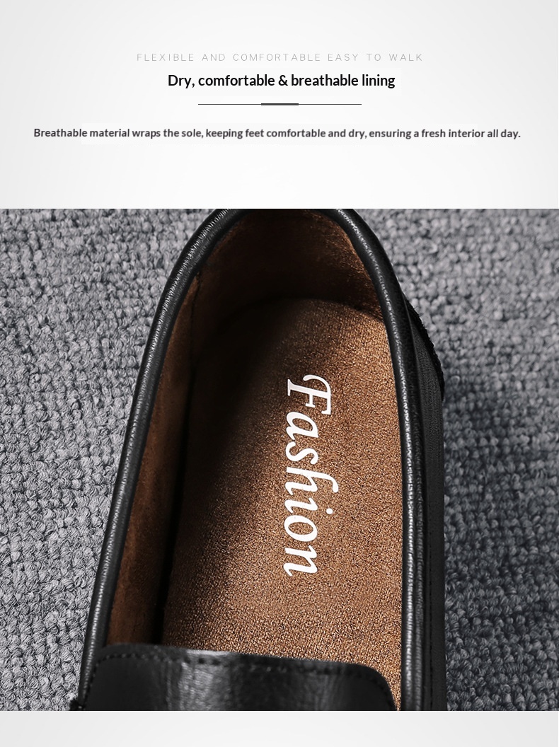 Voyage Voyage Mocasines informales británicos de estilo coreano sin cordones para conducir en verano, zapatos de hombre a la moda, transpirables y cómodos al por mayor_voghion.com