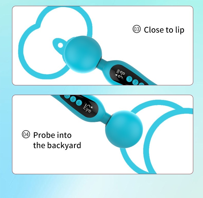 Eros Lab Vibratore multi-testa femminile per stimolazione del punto G, ricaricabile, masturbazione, bacchetta AV elettrica, giocattoli sessuali per adulti all'ingrosso_voghion.com