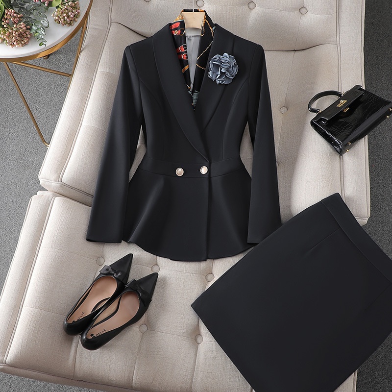 ChicShe Korean Style Medical Aesthetic Workwear For Women High-end Suit Set Autumn New Beauty Salon Senior Beautician Consultant_voghion.com