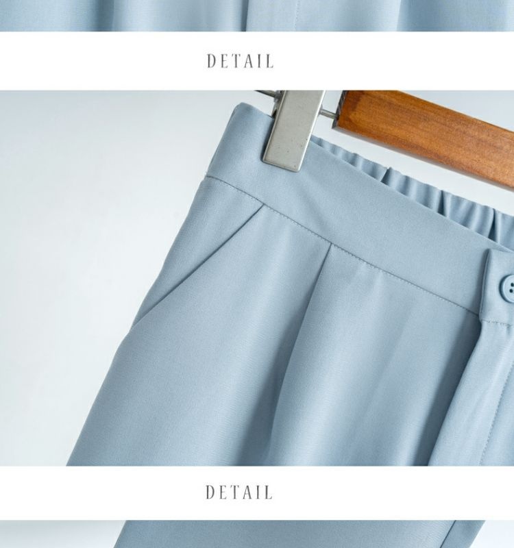 ChicShe Lightweight Women's Suit Summer Casual Elegant Fashion Professional Workwear Petite Blazer Two-Piece Set_voghion.com