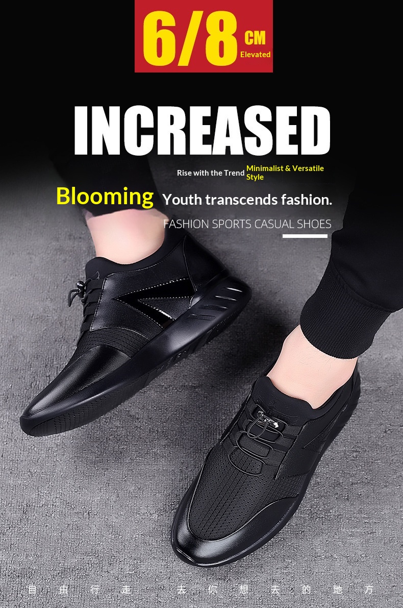 Chaussures de sport chaudes et confortables pour homme, rehausse invisible de 8 cm, style business casual._voghion.com