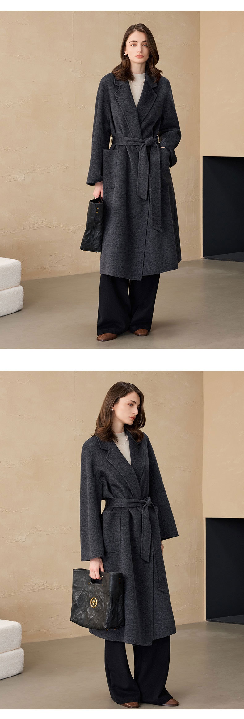 Women's Clothing Classic European Version Bathrobe Max Women M Brand Double-Sided Cashmere Wool Coat_voghion.com