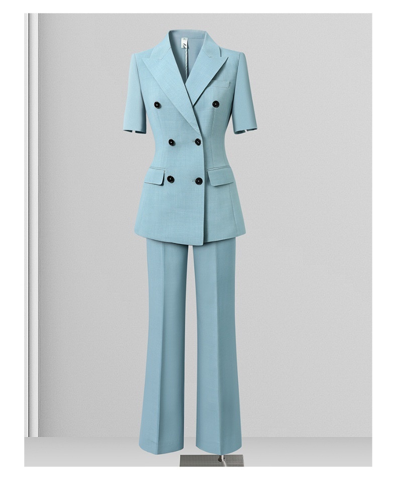 ChicShe Wide-Leg Pants Suit Set For Women 2025 New Summer Professional Commuting Formal Double-Breasted Blazer Office Workwear_voghion.com