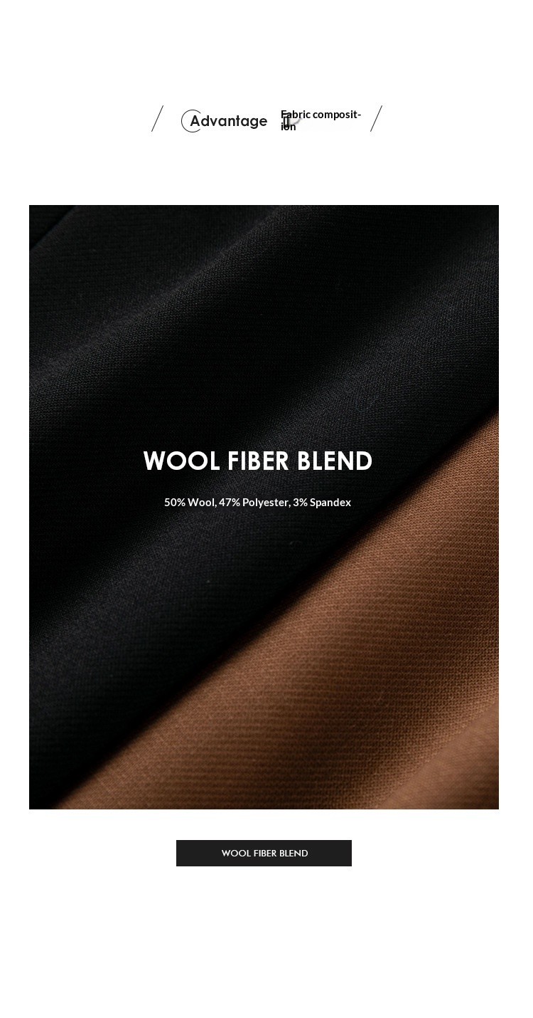 Completo da donna in lana ChicShe, due pezzi, professionale, elegante, con pantaloni a gamba dritta e larga, blazer piccolo_voghion.com