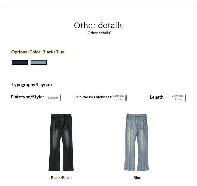 boy Boy Boy American Retro Washed Flared Jeans For Men Spring Summer New Loose Half Elastic Waist Bell Bottom Pants_voghion.com