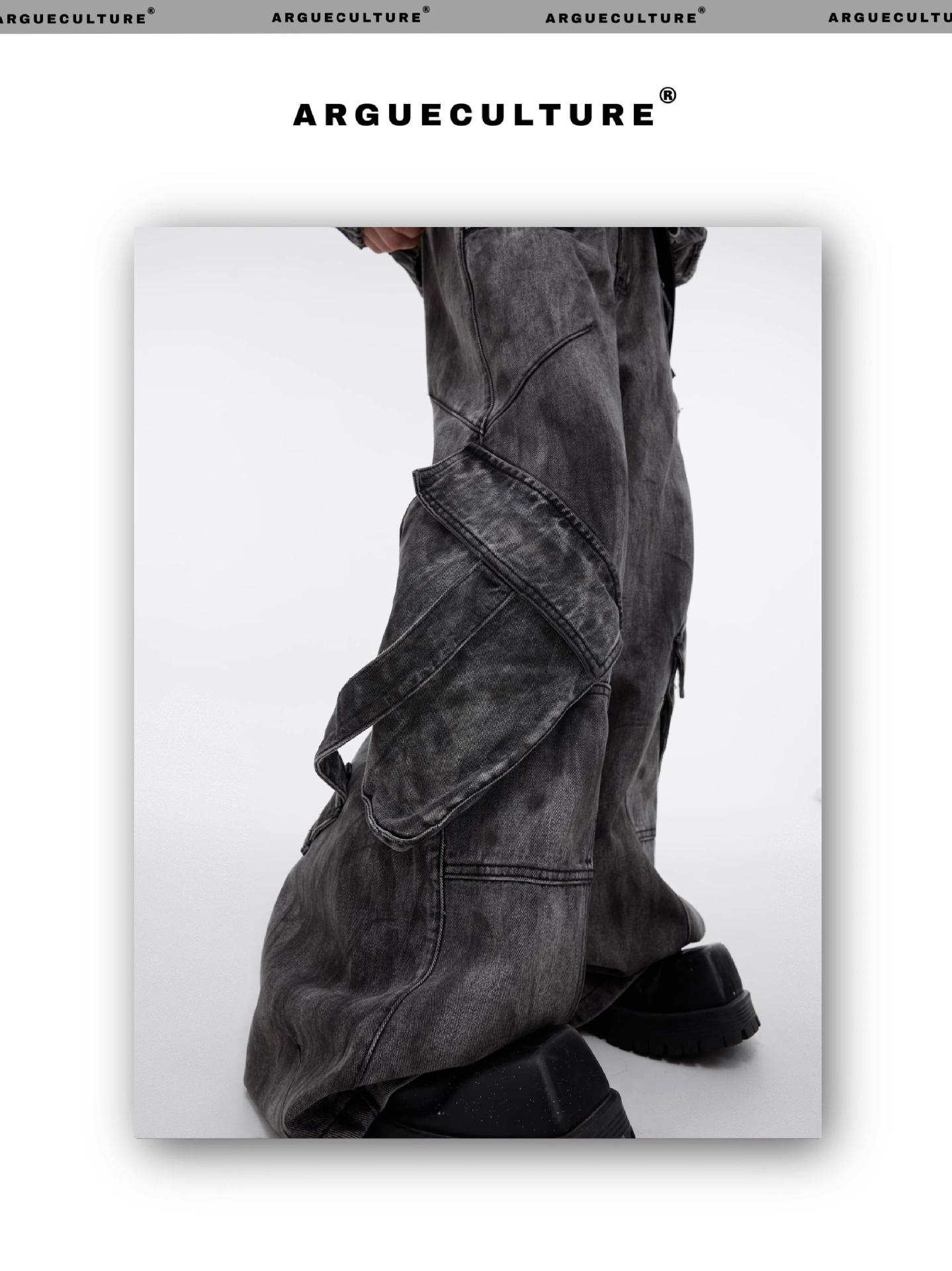 Jeans a zampa lavati e stropicciati in stile retrò, stile Wasteland, stile High Street, da uomo, europei e americani, alla moda, a gamba larga_voghion.com