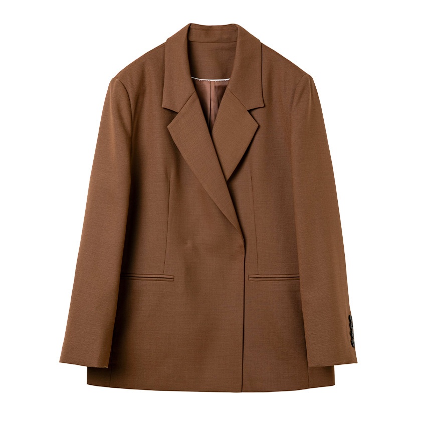 Completo da donna in lana ChicShe, due pezzi, professionale, elegante, con pantaloni a gamba dritta e larga, blazer piccolo_voghion.com