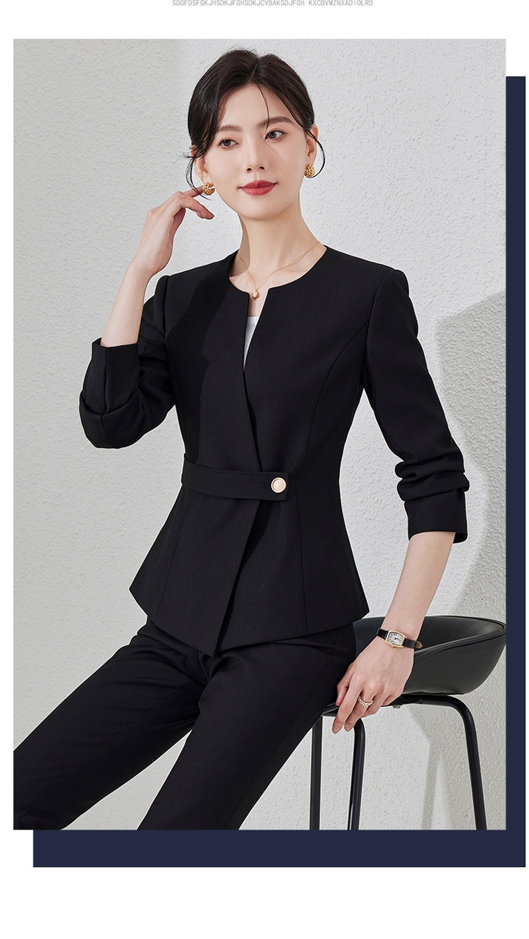 ChicShe Autumn Winter New Fashion Wear Jewelry Store Workwear Professional Elegant Waist Slimming Suit Set Women_voghion.com