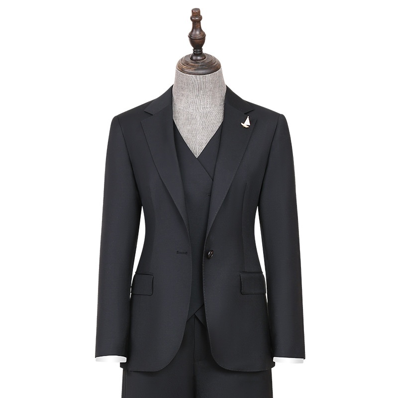 ChicShe New Machine Washable Wool Blazer For Women, High-End Business Suit With Draped Wide-Leg Pants, Professional Set_voghion.com