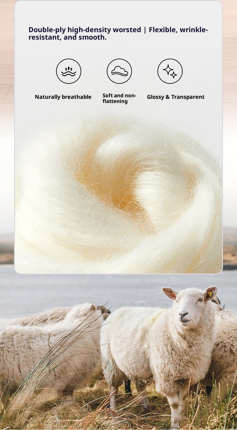 ChicShe New Machine Washable Wool Blazer For Women, High-End Business Suit With Draped Wide-Leg Pants, Professional Set_voghion.com