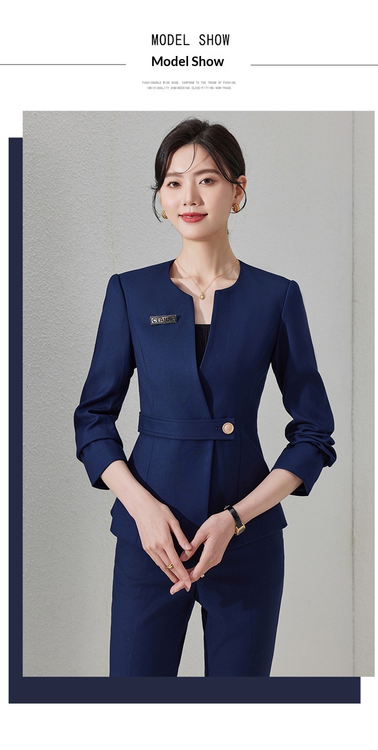 ChicShe Autumn Winter New Fashion Wear Jewelry Store Workwear Professional Elegant Waist Slimming Suit Set Women_voghion.com