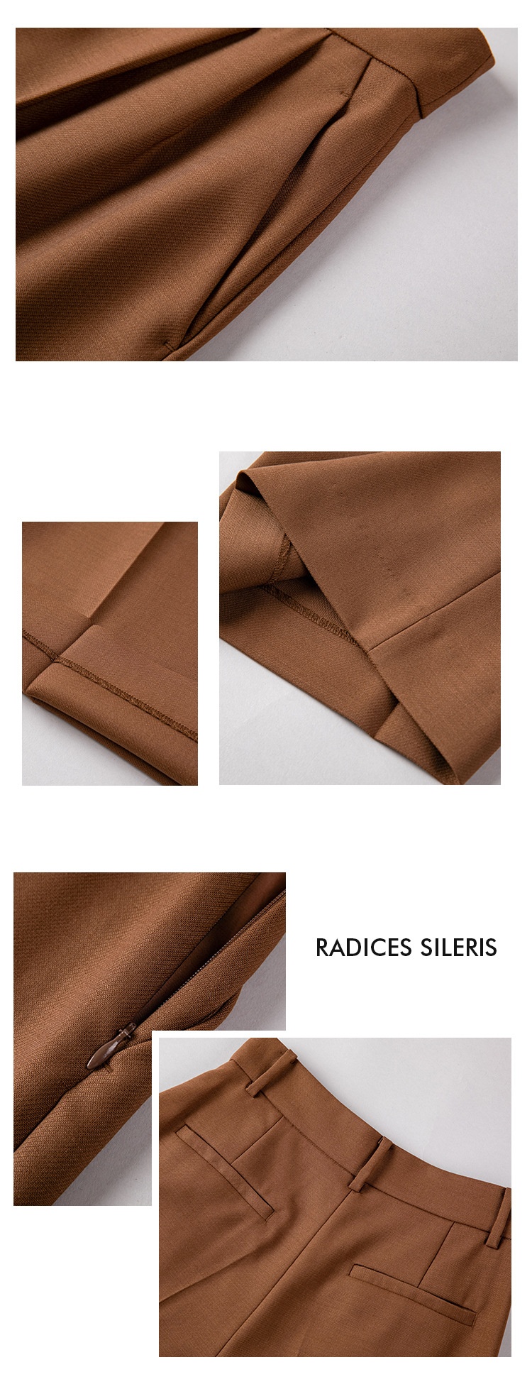 Completo da donna in lana ChicShe, due pezzi, professionale, elegante, con pantaloni a gamba dritta e larga, blazer piccolo_voghion.com