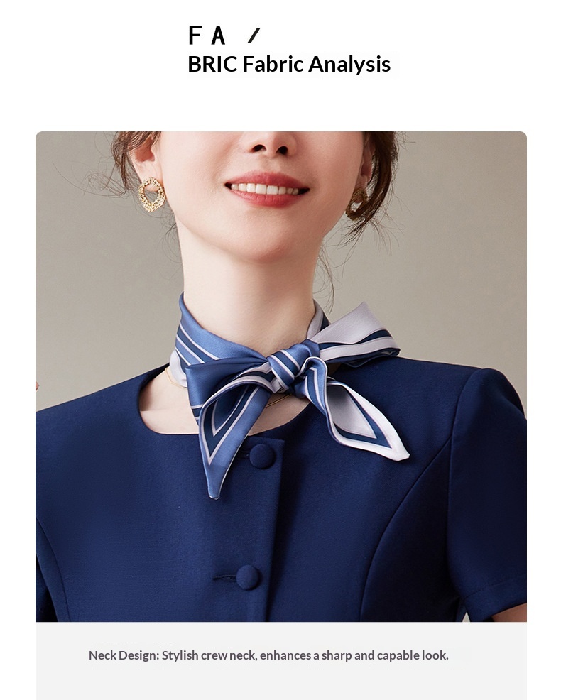 ChicShe Short Sleeve Suit Set For Women Professional Wear Summer Department Jewelry Store Sales Uniform Beautician Front Desk_voghion.com