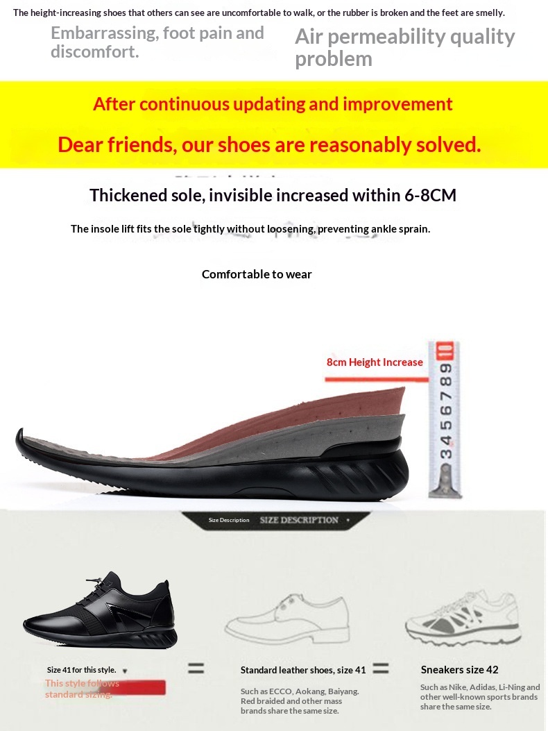 Chaussures de sport chaudes et confortables pour homme, rehausse invisible de 8 cm, style business casual._voghion.com