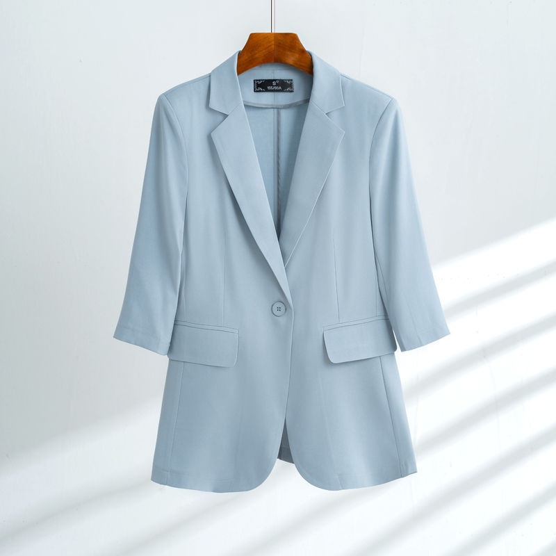 ChicShe Lightweight Women's Suit Summer Casual Elegant Fashion Professional Workwear Petite Blazer Two-Piece Set_voghion.com