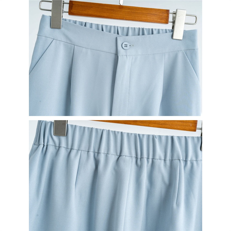 ChicShe Lightweight Women's Suit Summer Casual Elegant Fashion Professional Workwear Petite Blazer Two-Piece Set_voghion.com