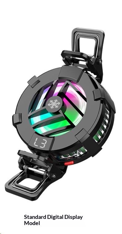 Digitex Mobile Phone Cooler Semiconductor True Game No Frame Drops Magnetic Back Clip Fan Rapid Cooling Black Technology_voghion.com