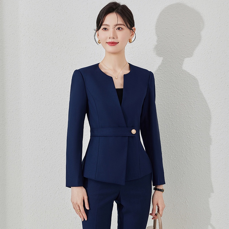 ChicShe Autumn Winter New Fashion Wear Jewelry Store Workwear Professional Elegant Waist Slimming Suit Set Women_voghion.com