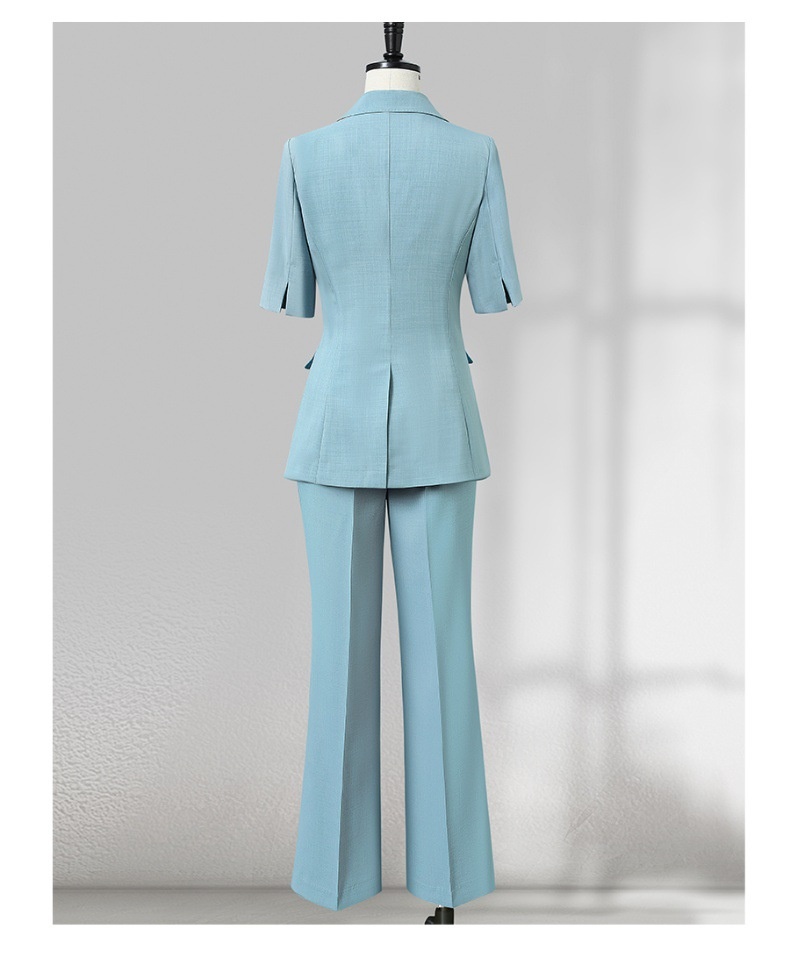 ChicShe Wide-Leg Pants Suit Set For Women 2025 New Summer Professional Commuting Formal Double-Breasted Blazer Office Workwear_voghion.com