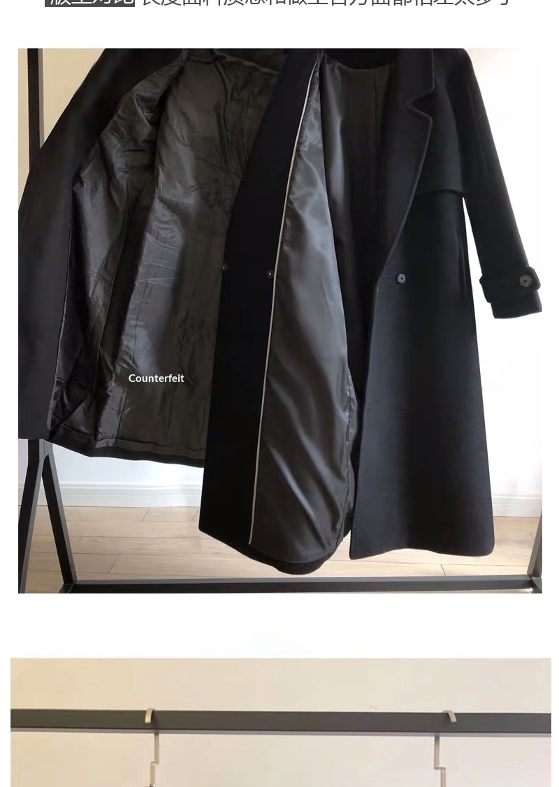 Women's Clothing Women's Clothing Black Wool Coat Mid-Length 2025 Autumn New Fashion Thick Loose Slim Fit Korean Style Women's Woolen Jacket_voghion.com