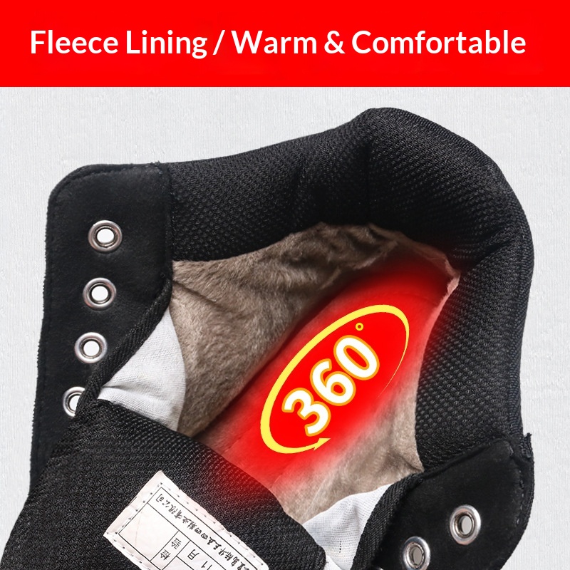 Glide Winter New Warm 05 With Fleece, Thickened Double Non-Slip Middle-Aged And Elderly Men's Shoes, Northeast Cotton Shoes_voghion.com