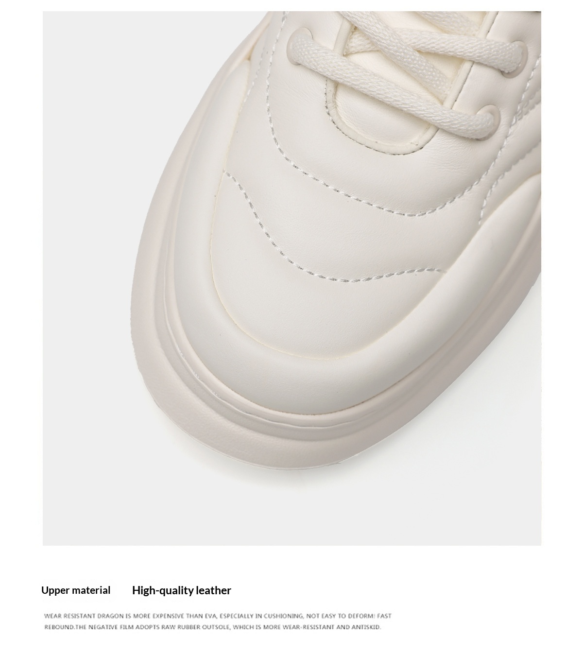 Glide Clearance Sale Thick-Soled Height-Increasing White Sneakers Men's 2025 Autumn New Youth Sports Platform Shoes_voghion.com