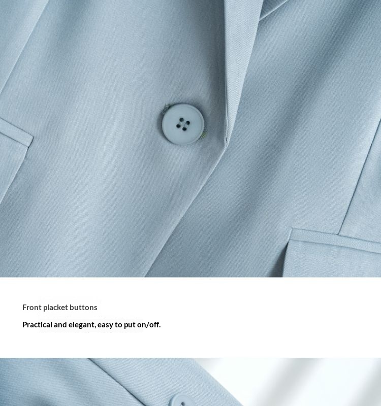 ChicShe Lightweight Women's Suit Summer Casual Elegant Fashion Professional Workwear Petite Blazer Two-Piece Set_voghion.com