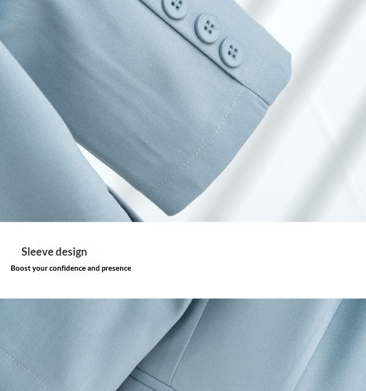 ChicShe Lightweight Women's Suit Summer Casual Elegant Fashion Professional Workwear Petite Blazer Two-Piece Set_voghion.com