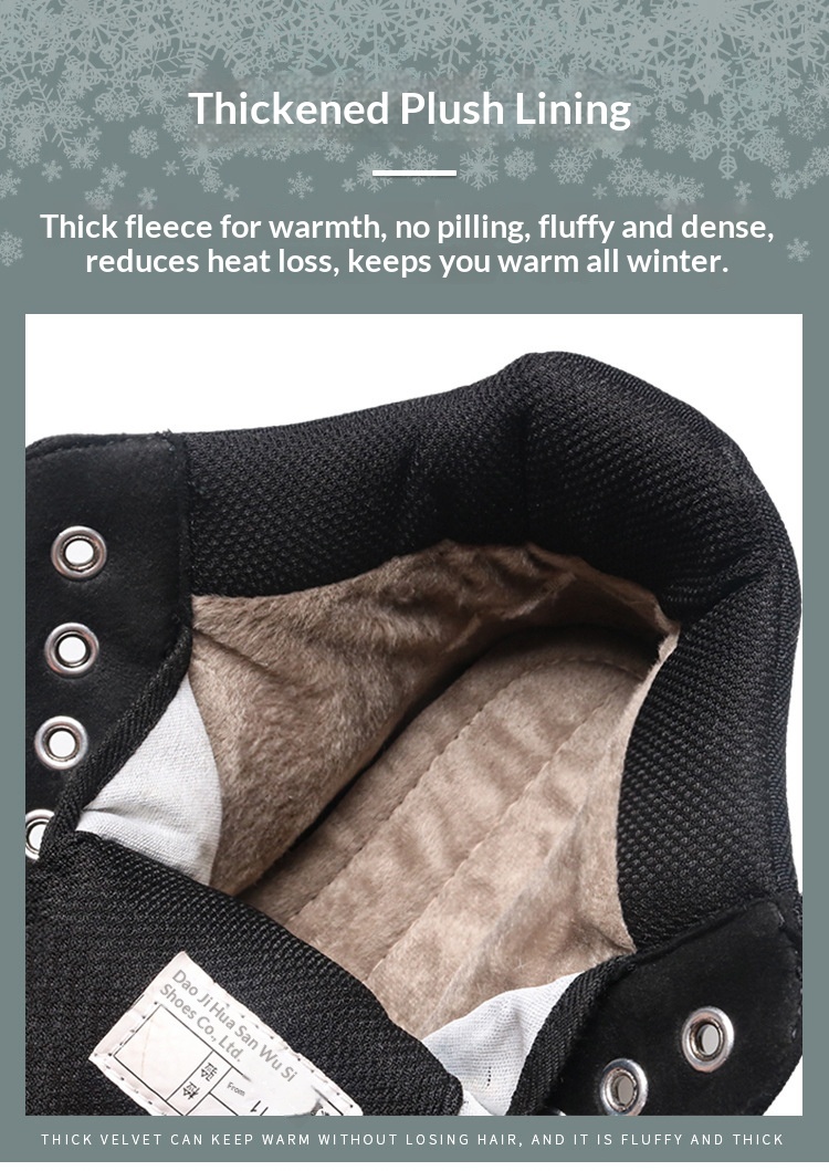 Glide Winter New Warm 05 With Fleece, Thickened Double Non-Slip Middle-Aged And Elderly Men's Shoes, Northeast Cotton Shoes_voghion.com