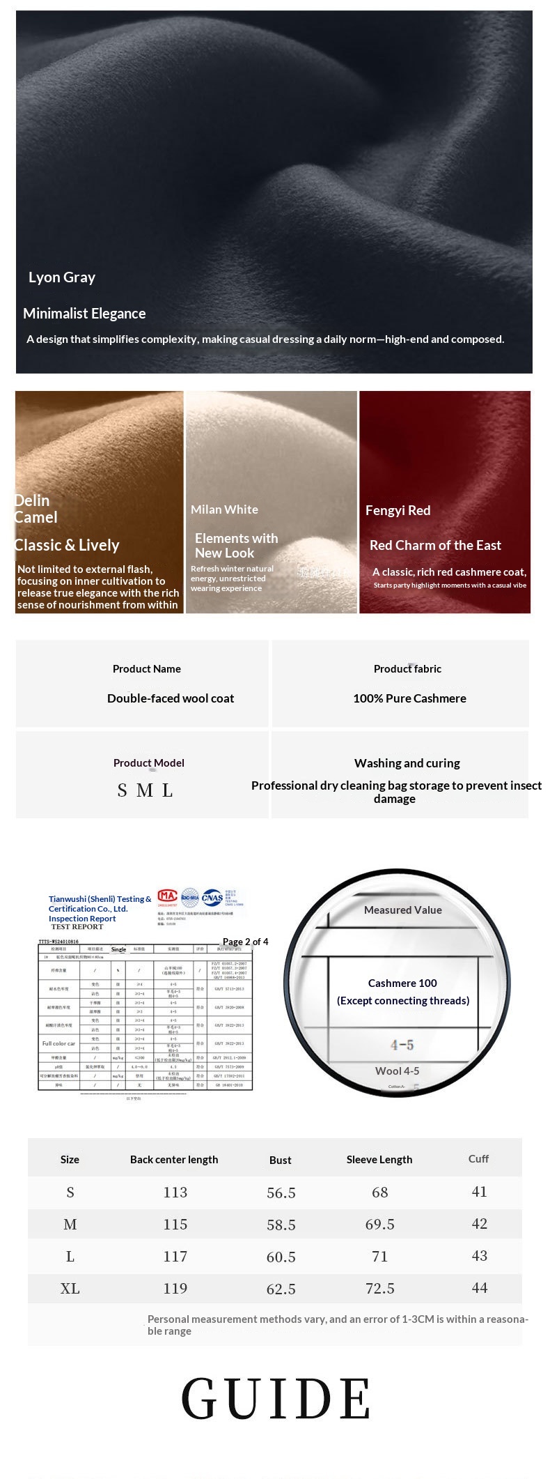 Women's Clothing Classic European Version Bathrobe Max Women M Brand Double-Sided Cashmere Wool Coat_voghion.com