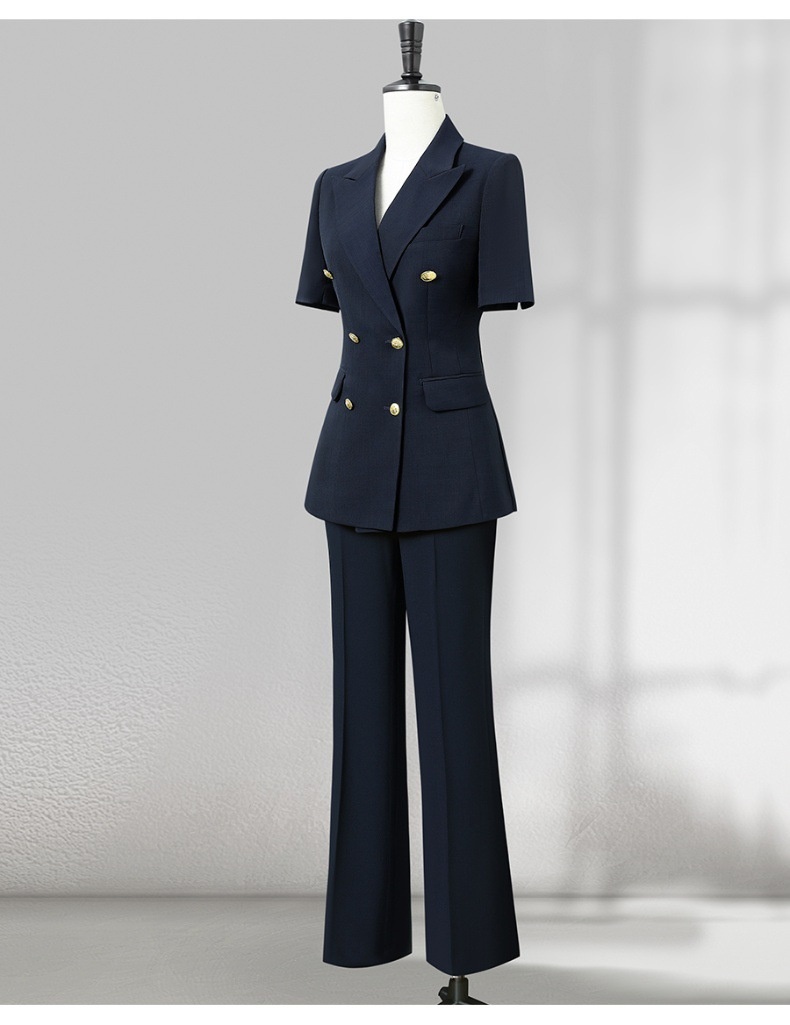 ChicShe Wide-Leg Pants Suit Set For Women 2025 New Summer Professional Commuting Formal Double-Breasted Blazer Office Workwear_voghion.com