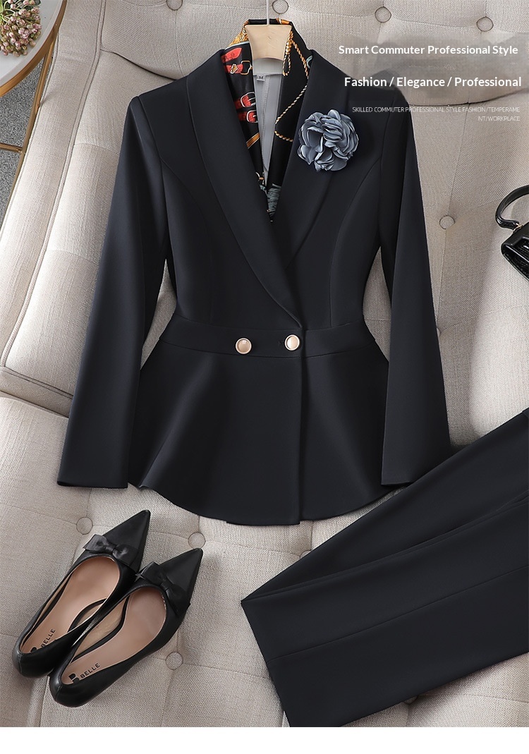 ChicShe Korean Style Medical Aesthetic Workwear For Women High-end Suit Set Autumn New Beauty Salon Senior Beautician Consultant_voghion.com