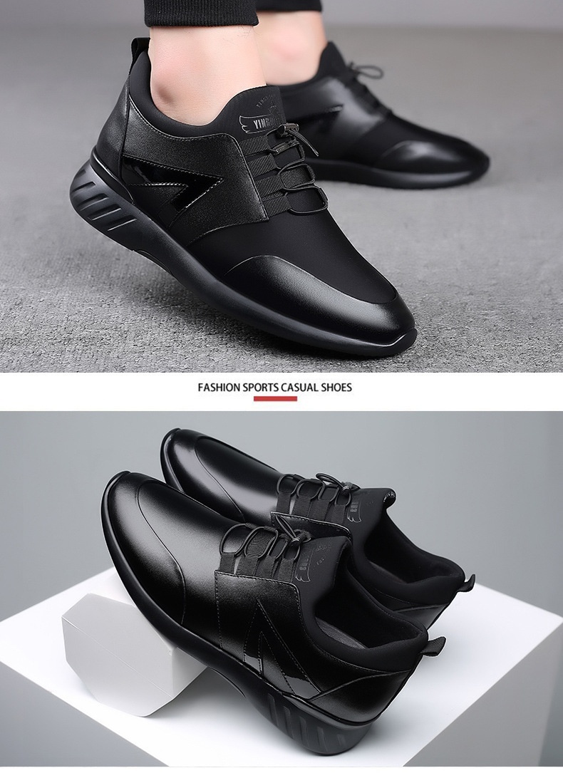 Chaussures de sport chaudes et confortables pour homme, rehausse invisible de 8 cm, style business casual._voghion.com