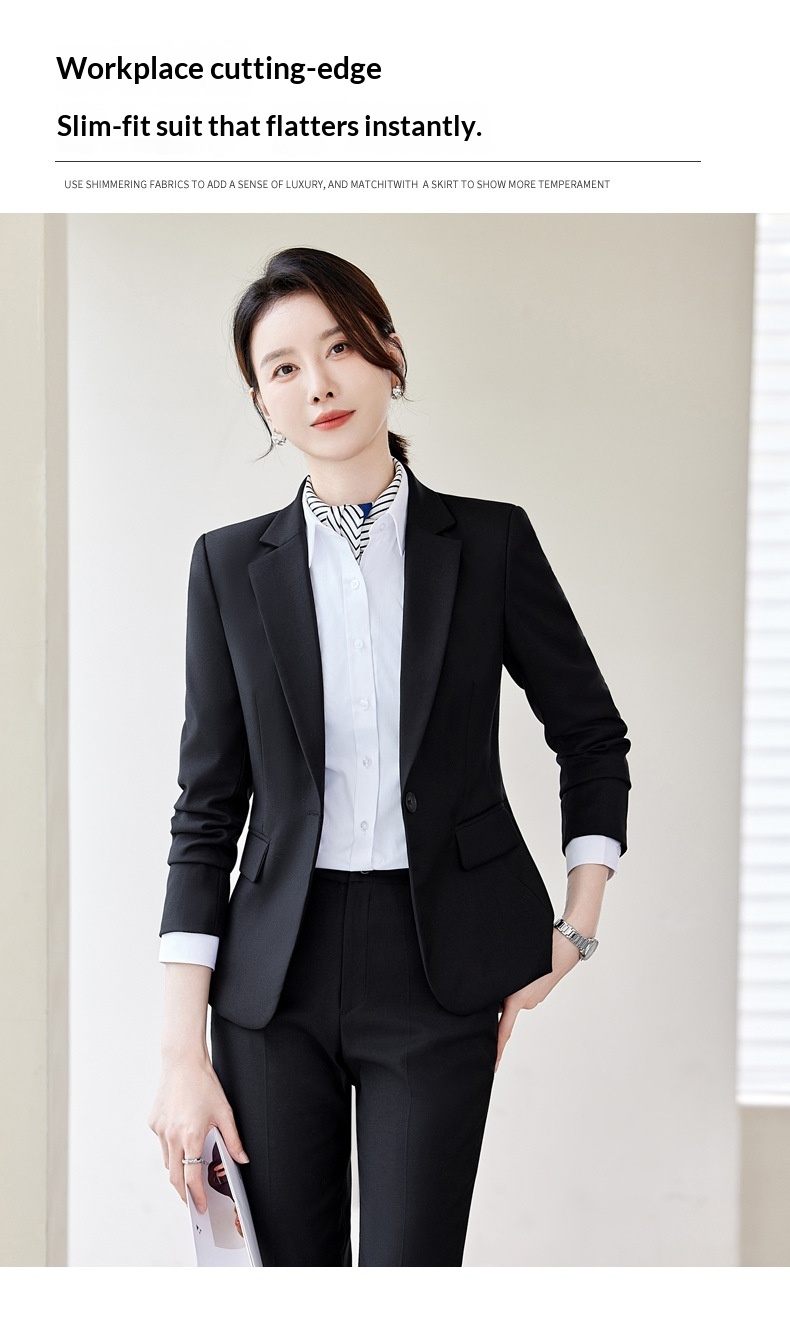 ChicShe Suit Set For Women Hotel Manager Workwear High-end Bank 4S Store Civil Servant Interview Formal Wear Professional Jacket_voghion.com