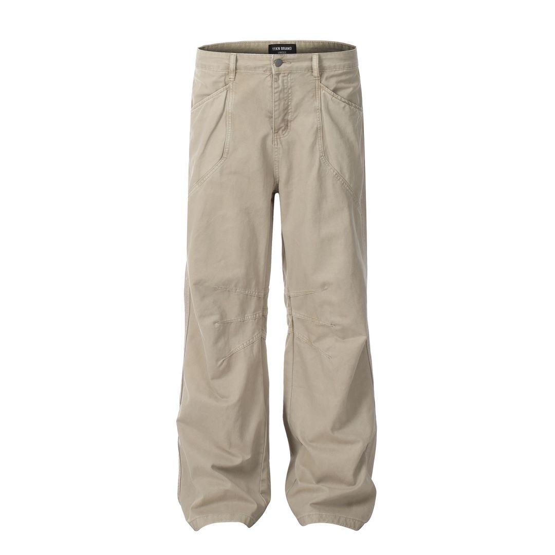 Jeans retrò americani alla moda per uomo, larghi, dritti, gamba larga, snellenti, lavati, casual, versatili, pantaloni lunghi all'ingrosso_voghion.com