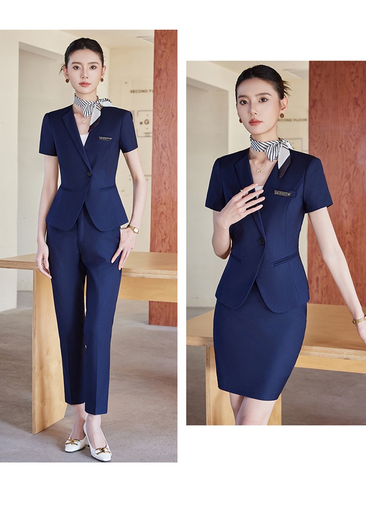 ChicShe Suit For Women Summer Elegant Professional Skirt Set Front Desk Reception Hotel Manager Workwear Jewelry Store Uniform_voghion.com