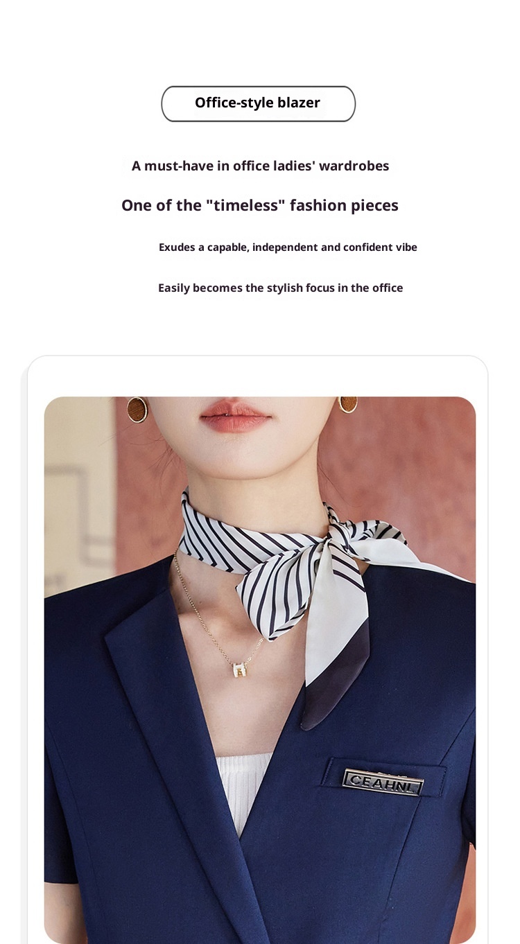 ChicShe Suit For Women Summer Elegant Professional Skirt Set Front Desk Reception Hotel Manager Workwear Jewelry Store Uniform_voghion.com