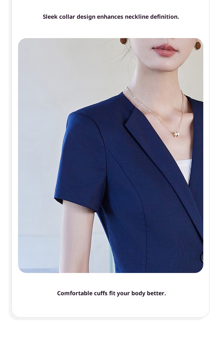 ChicShe Suit For Women Summer Elegant Professional Skirt Set Front Desk Reception Hotel Manager Workwear Jewelry Store Uniform_voghion.com