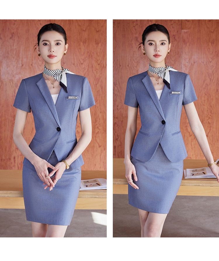 ChicShe Suit For Women Summer Elegant Professional Skirt Set Front Desk Reception Hotel Manager Workwear Jewelry Store Uniform_voghion.com