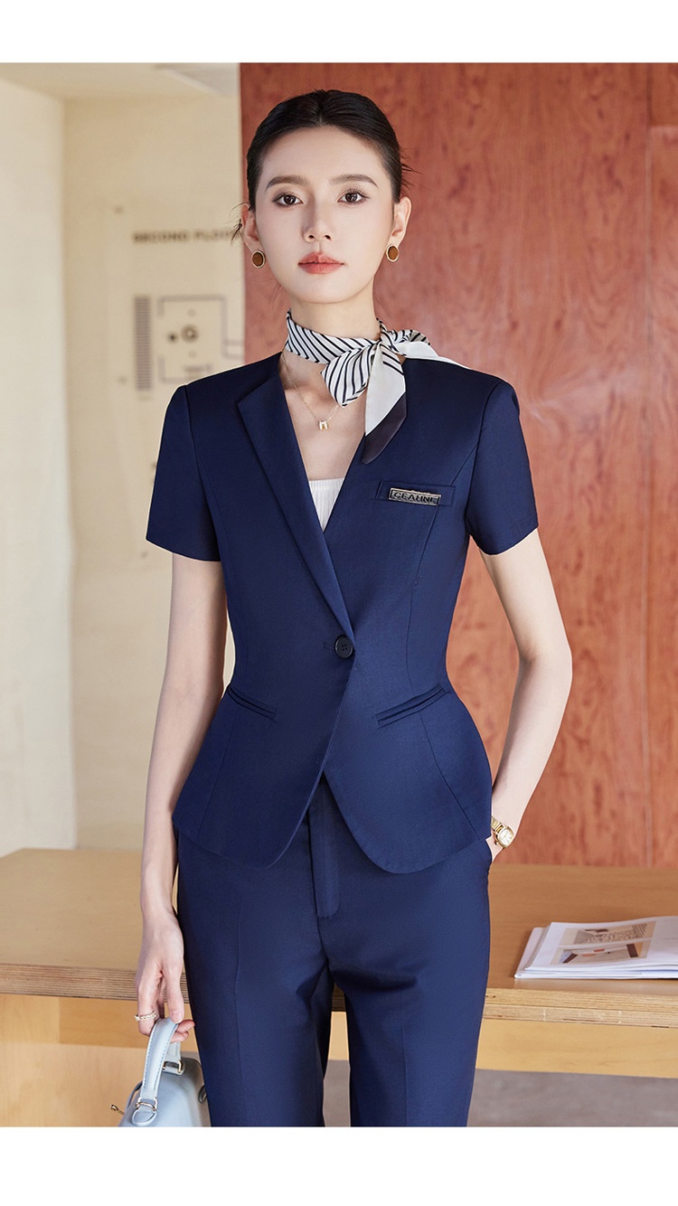 ChicShe Suit For Women Summer Elegant Professional Skirt Set Front Desk Reception Hotel Manager Workwear Jewelry Store Uniform_voghion.com