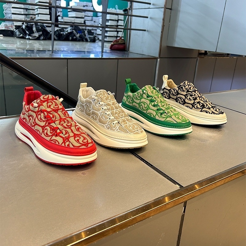 Voyage Canvas Erkek Yaz 2025 Yeni Trend Çok Yönlü Kırmızı Günlük Düz Spor Kumaş Kokuya Dayanıklı Trend Ayakkabılar_voghion.com