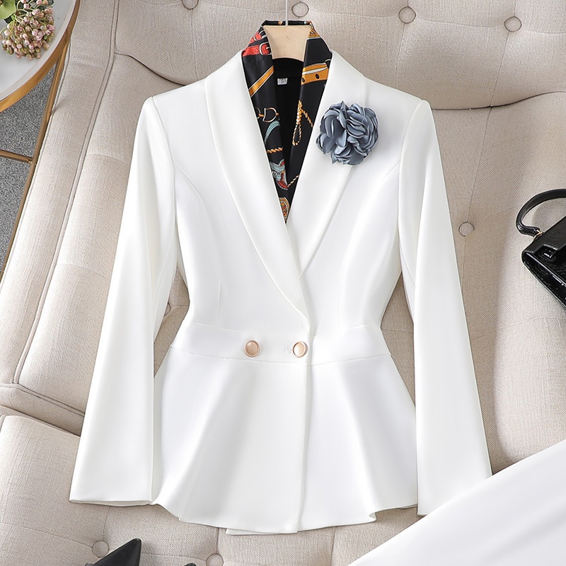 ChicShe Korean Style Medical Aesthetic Workwear For Women High-end Suit Set Autumn New Beauty Salon Senior Beautician Consultant_voghion.com