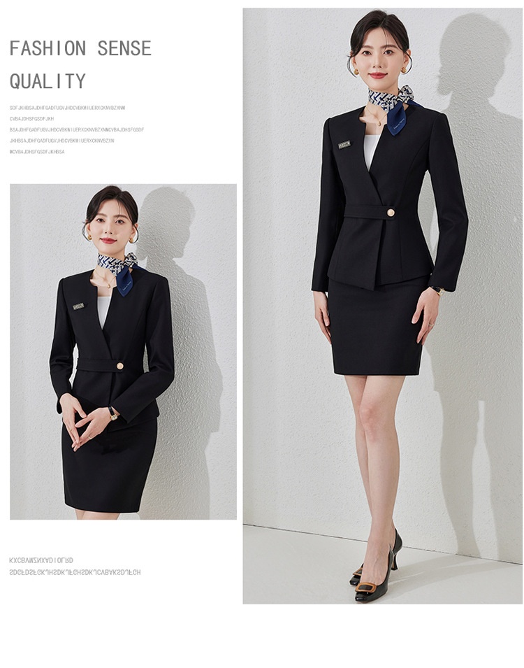 ChicShe Autumn Winter New Fashion Wear Jewelry Store Workwear Professional Elegant Waist Slimming Suit Set Women_voghion.com