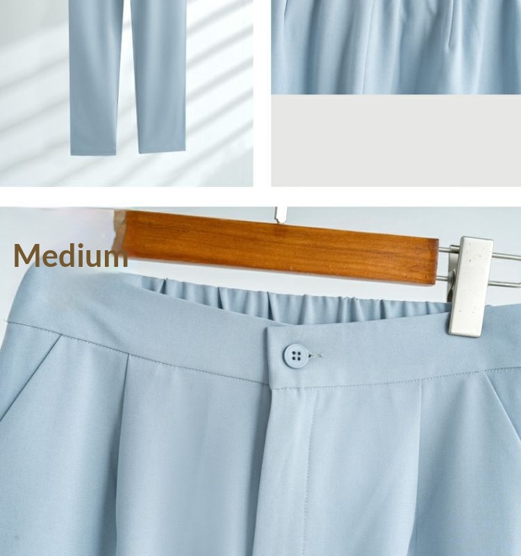 ChicShe Lightweight Women's Suit Summer Casual Elegant Fashion Professional Workwear Petite Blazer Two-Piece Set_voghion.com