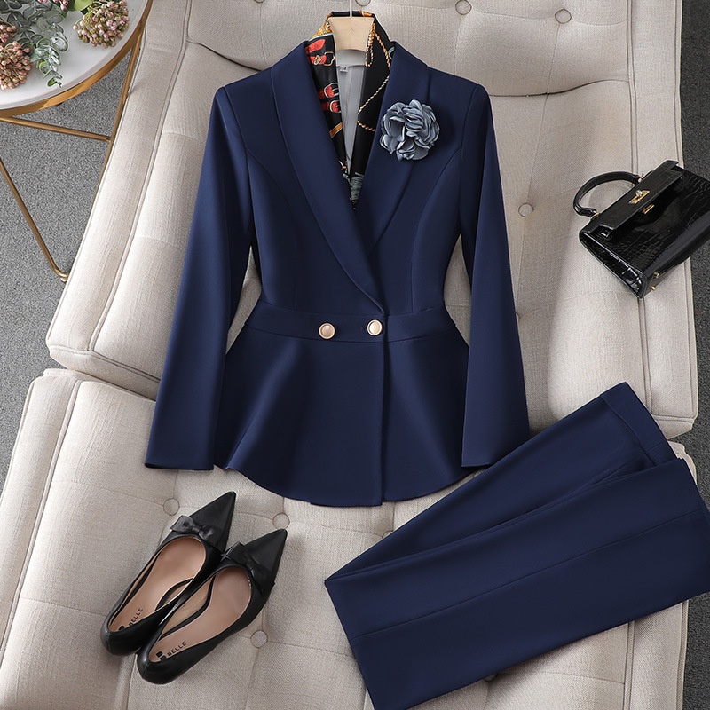 ChicShe Korean Style Medical Aesthetic Workwear For Women High-end Suit Set Autumn New Beauty Salon Senior Beautician Consultant_voghion.com