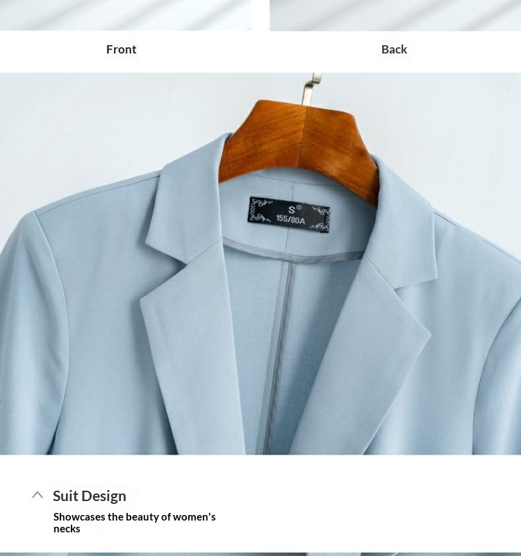 ChicShe Lightweight Women's Suit Summer Casual Elegant Fashion Professional Workwear Petite Blazer Two-Piece Set_voghion.com