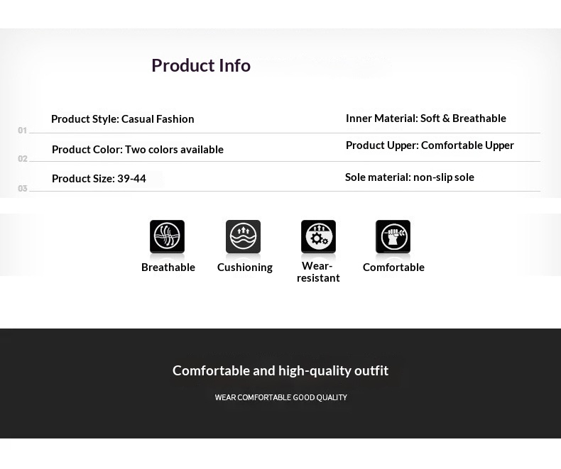 Glide Men's 2025 New Spring Versatile Breathable Leather Casual White Sneakers Non-Slip Youth Sports Trend Shoes_voghion.com