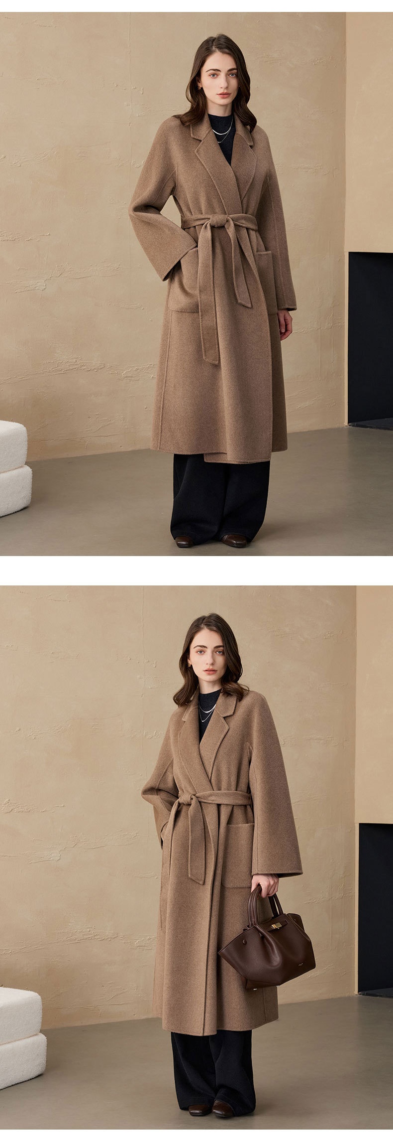 Women's Clothing Classic European Version Bathrobe Max Women M Brand Double-Sided Cashmere Wool Coat_voghion.com